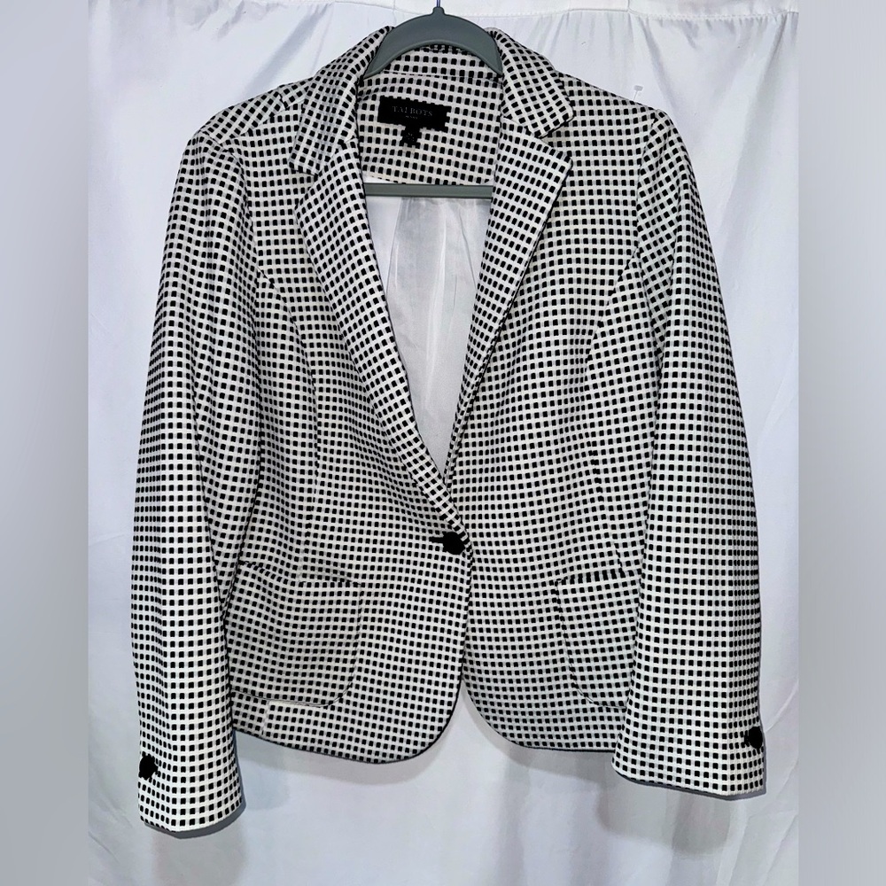 Talbots Single Button Blazer Jacket Classic Black… - image 1